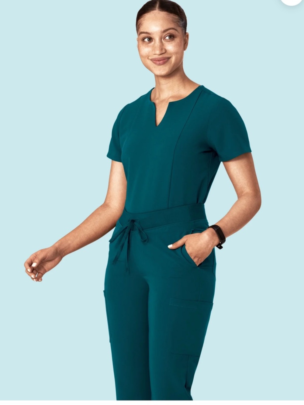 Mandala Women's Teal Scrub set